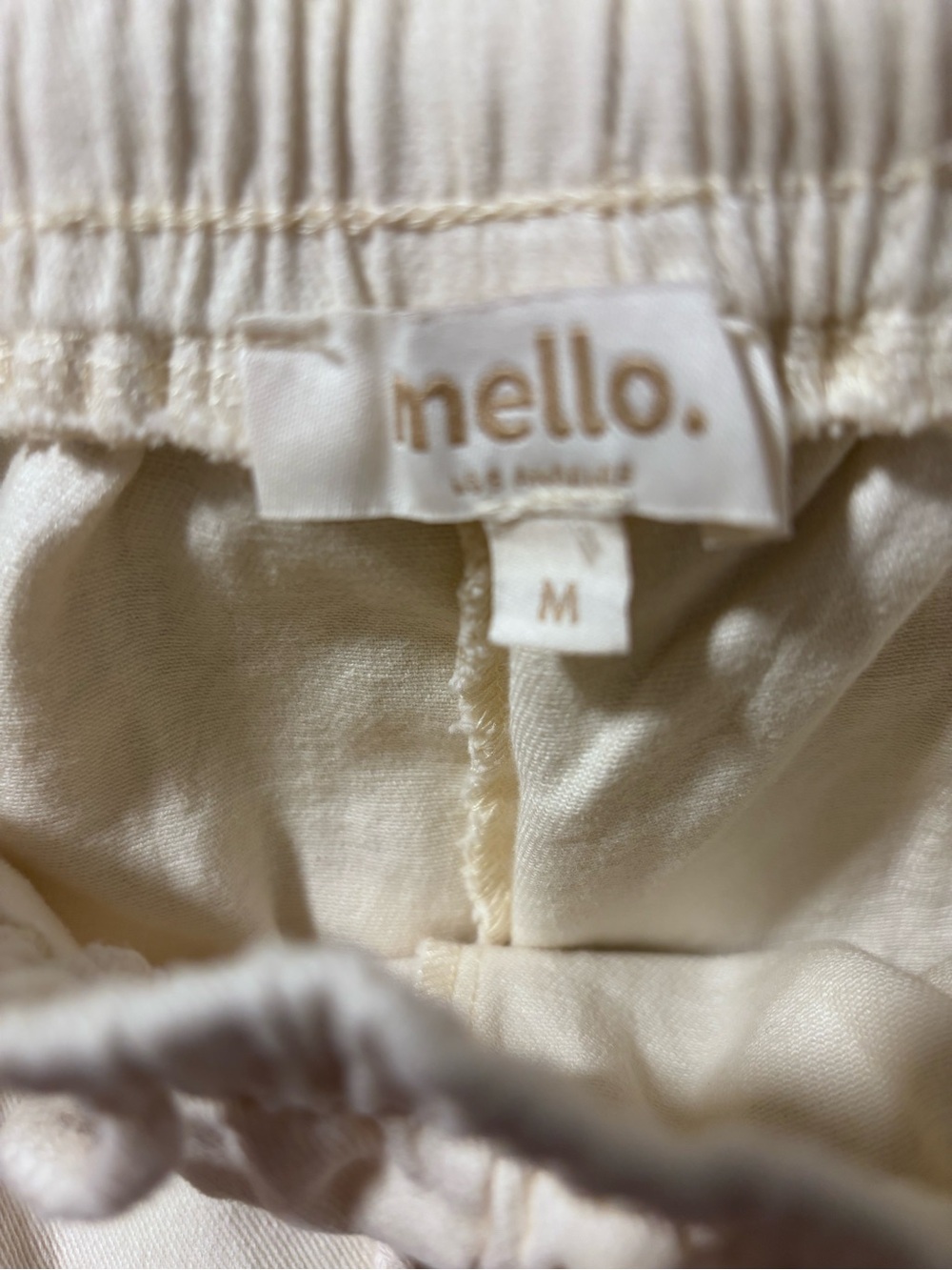Mello Cream Wide-Leg Pants with Sun, Moon & Star Appliqués Size M New - Picture 4 of 6